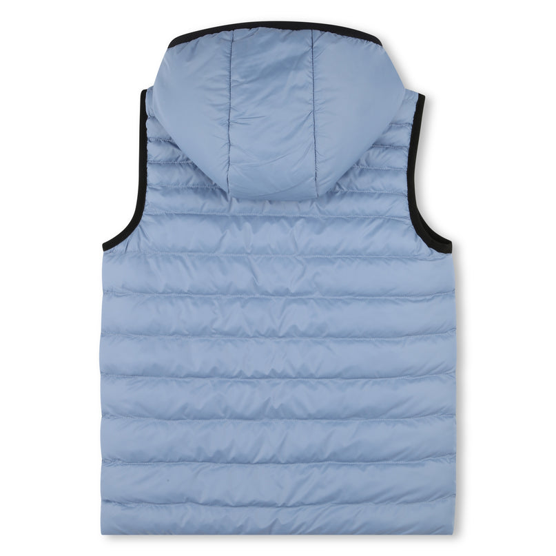 Blue Reversible Logo Puffer Vest