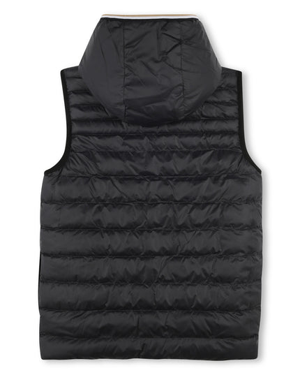 Blue Reversible Logo Puffer Vest