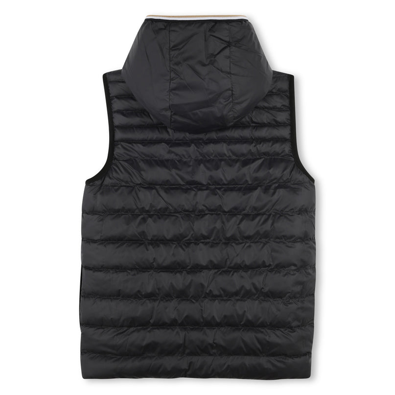 Blue Reversible Logo Puffer Vest