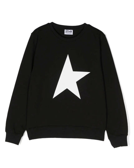 golden-goose-gyp01271-p000905-80203-Black Sweatshirt with White Star