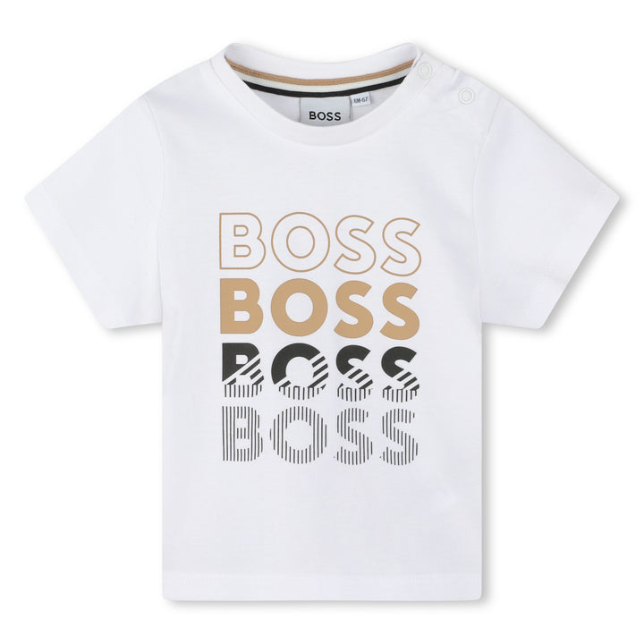 boss-j50617-10p-bb-White Multi Logo T-Shirt