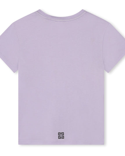 Givenchy-H30426-935-LILAC-SHORT SLEEVES TEE-SHIRT
