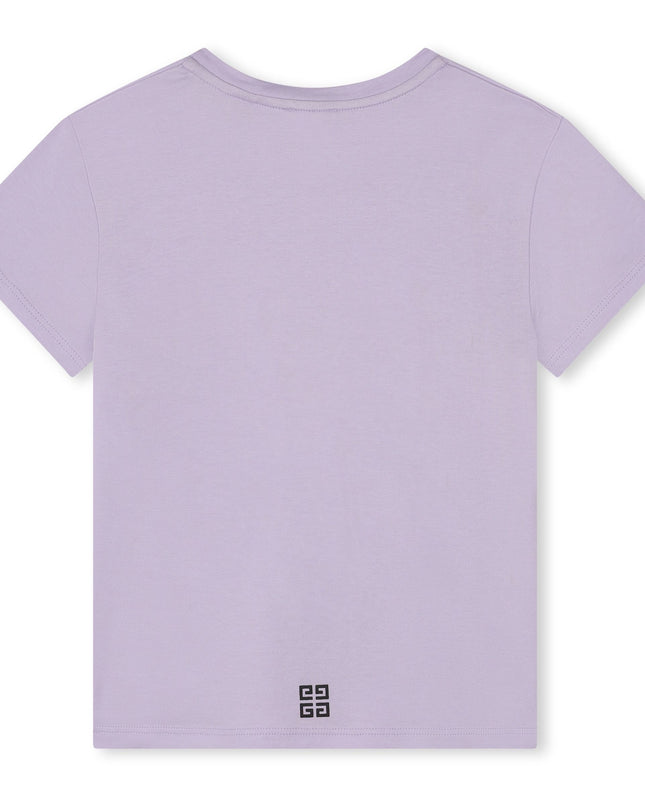 Givenchy-H30426-935-LILAC-SHORT SLEEVES TEE-SHIRT