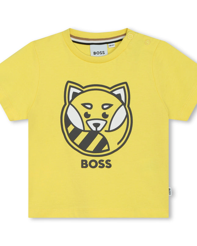boss-j50611-508-bb-Yellow Logo T-Shirt