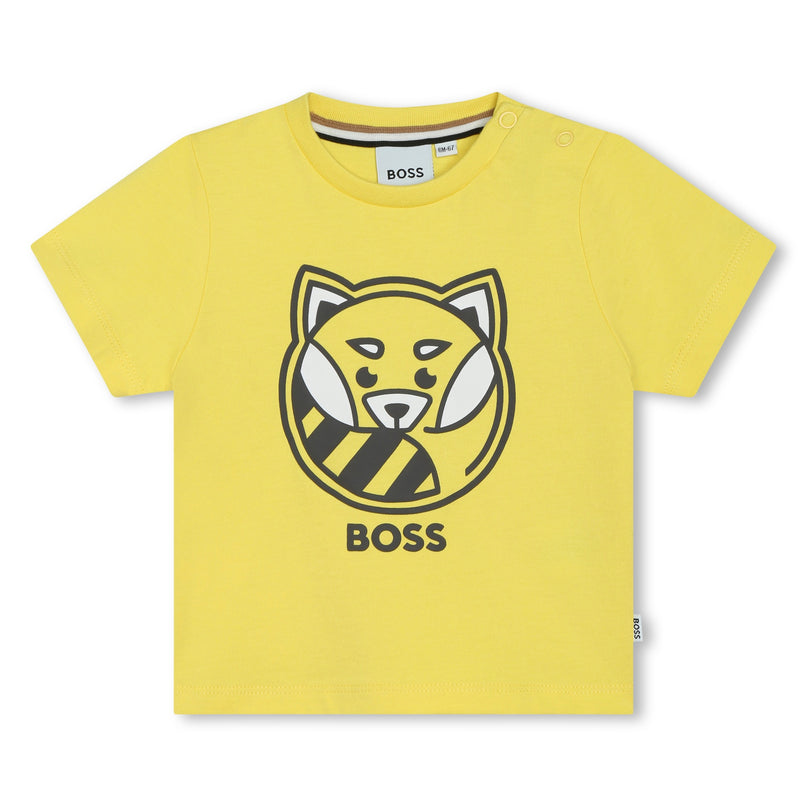 boss-j50611-508-bb-Yellow Logo T-Shirt