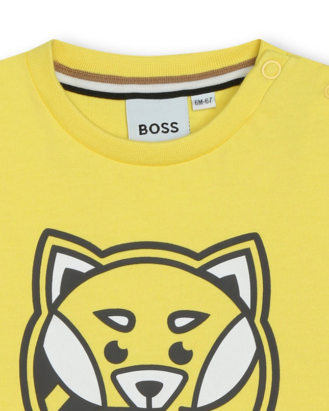 boss-j50611-508-bb-Yellow Logo T-Shirt