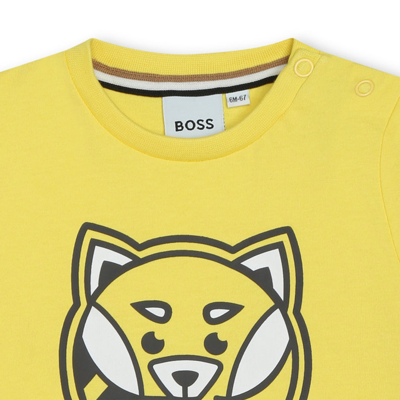 boss-j50611-508-bb-Yellow Logo T-Shirt