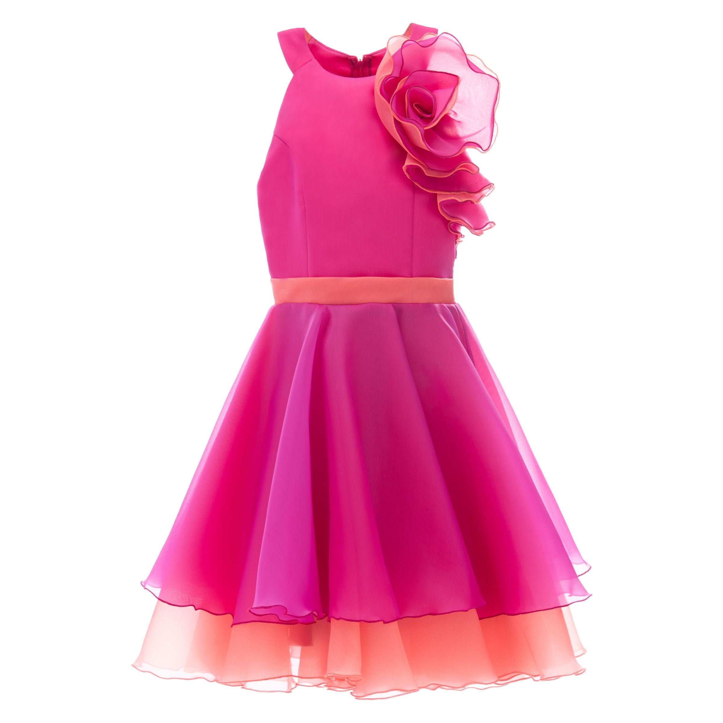Fuchsia Estancia Halter Organza Dress 15Y / Fuschia Fuchsia Estancia Halter Organza Dress 15Y / Fuschia