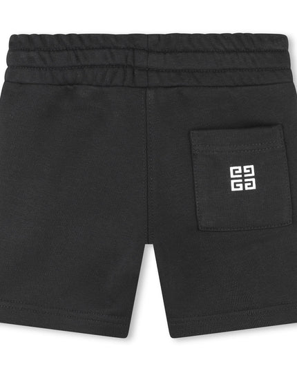 givenchy-h30212-09b-bb-Black Logo Shorts