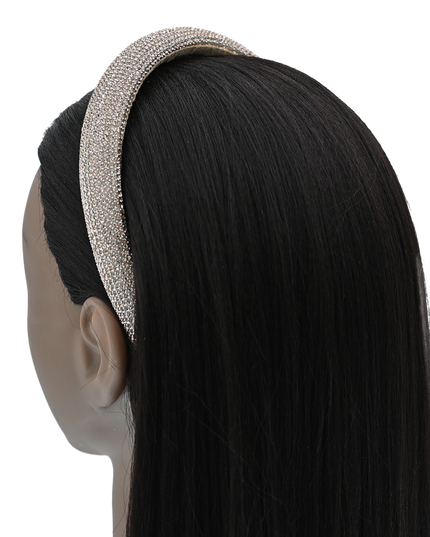 Multicolored Rhinestone Embossed Headband