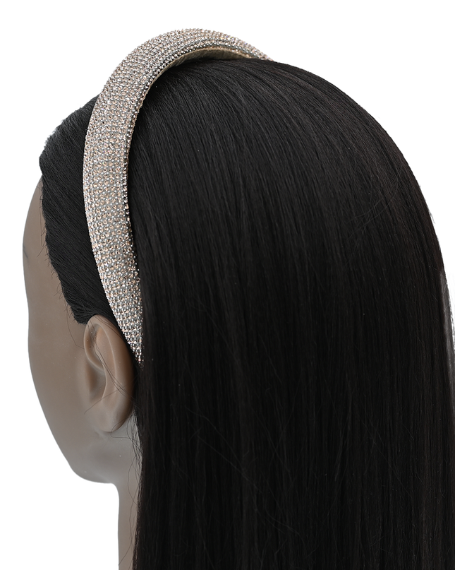 Multicolored Rhinestone Embossed Headband