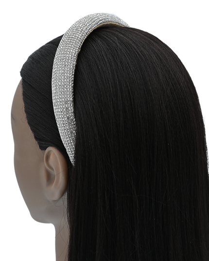 Multicolored Rhinestone Embossed Headband