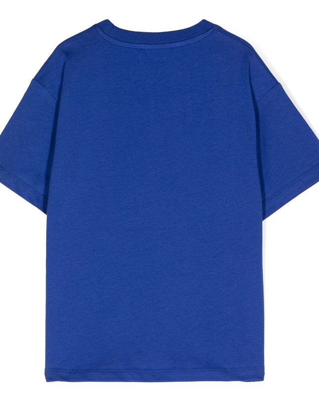 Balmain-Logo T-Shirt-BV8Q01-Z1751-616-Blue