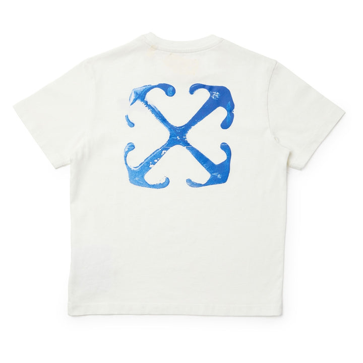 OFF-WHITE-OBAA002S24JER0060145-PAINT GRAPHIC TEE S/S WHITE BLUE