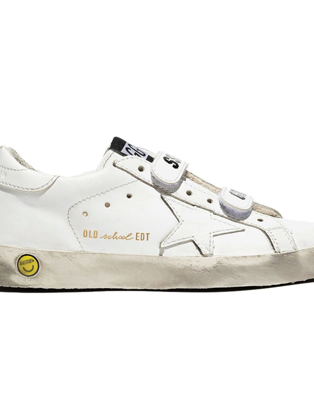golden-goose-gyf00111-f000419-10100-White Old School Young Sneakers