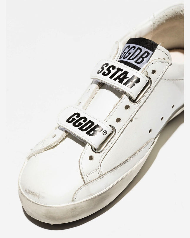 golden-goose-gyf00111-f000419-10100-White Old School Young Sneakers
