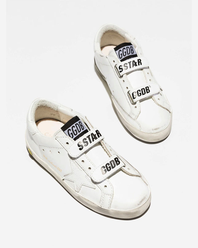 golden-goose-gyf00111-f000419-10100-White Old School Young Sneakers
