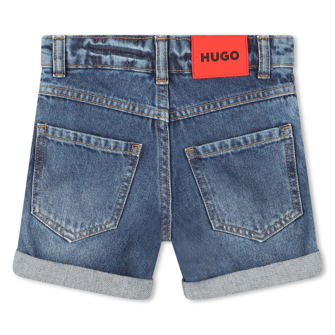 hugo-g00041-z25-kb-Blue Denim Shorts