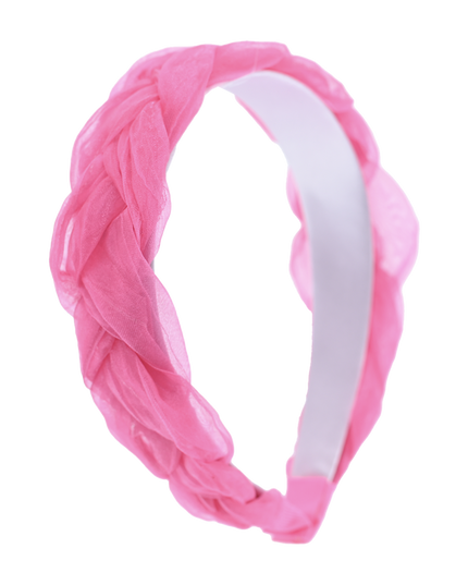 Multicolored Braided Tulle Headband