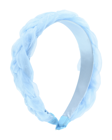 Multicolored Braided Tulle Headband