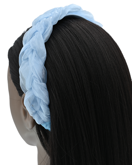 Multicolored Braided Tulle Headband