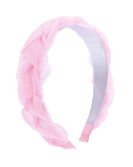 Multicolored Braided Tulle Headband