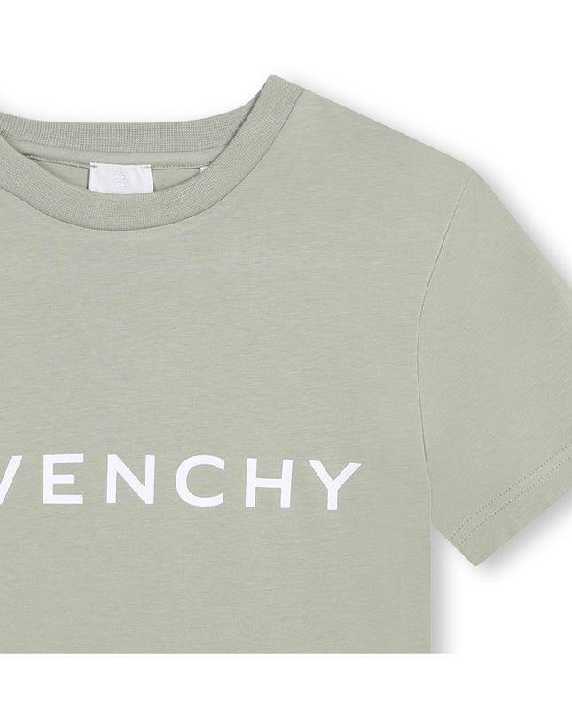 Givenchy-H30343-602-LIME-SHORT SLEEVES TEE-SHIRT