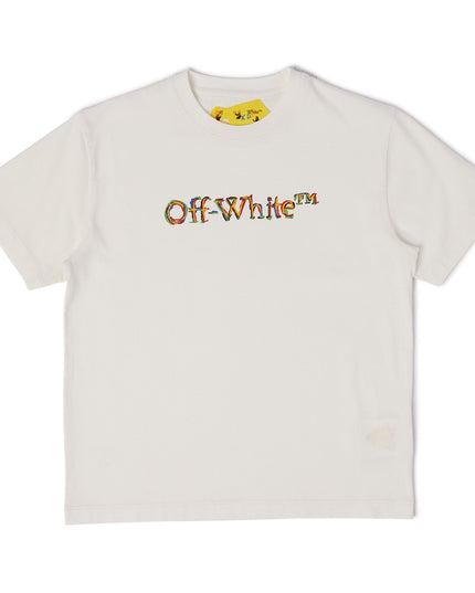 off-white-obaa002s24jer0050184-White Logo Sketch T-shirt