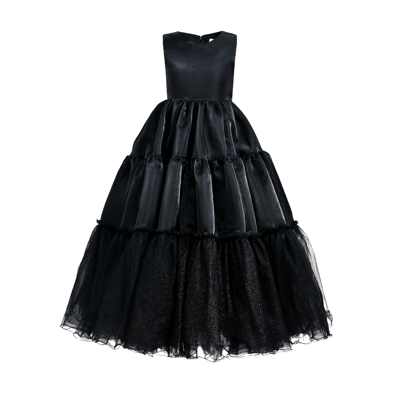 Black Layered Teola Dress
