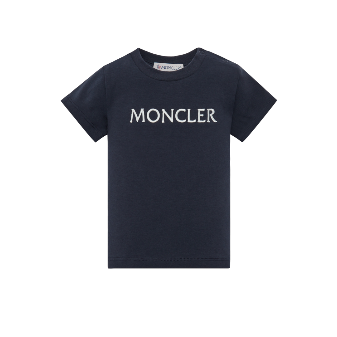 moncler-j1-951-8c000-02-8790n-778-Navy Embroidered Logo T-Shirt
