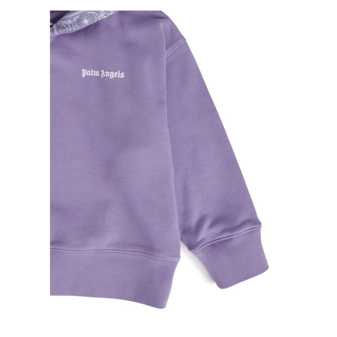 palm-angels-pgbb013s24fle0013601-Purple Logo Hooded Sweatshirt