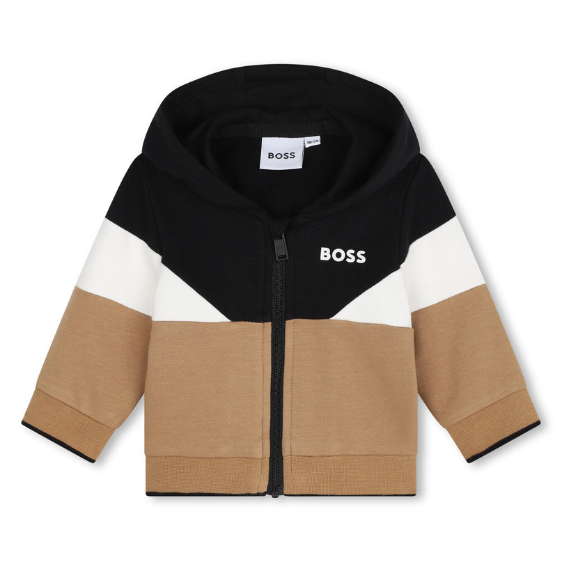 Beige Logo Tracksuit Outfit