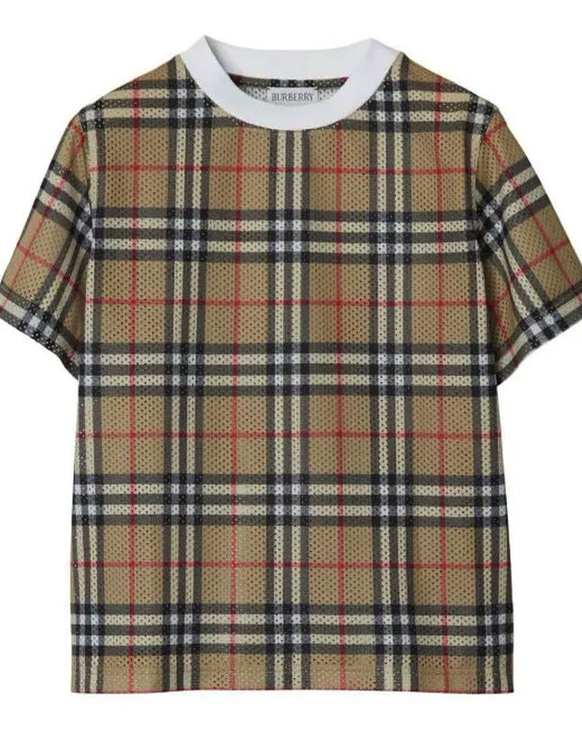 burberry-Beige Check Mesh T-shirt-8078636-c-kb5-percy-check-146092-a7028