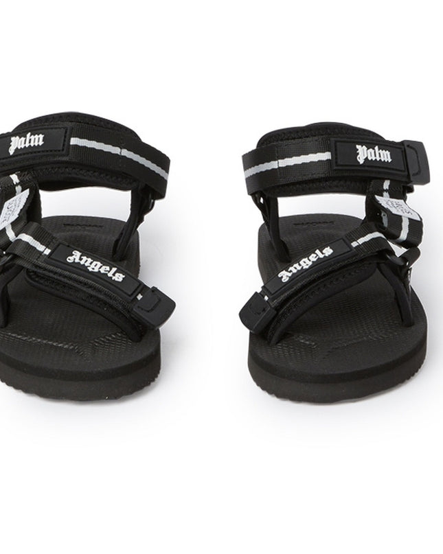 palm-angels-pgih002s24fab0011001-Black Logo Sandal