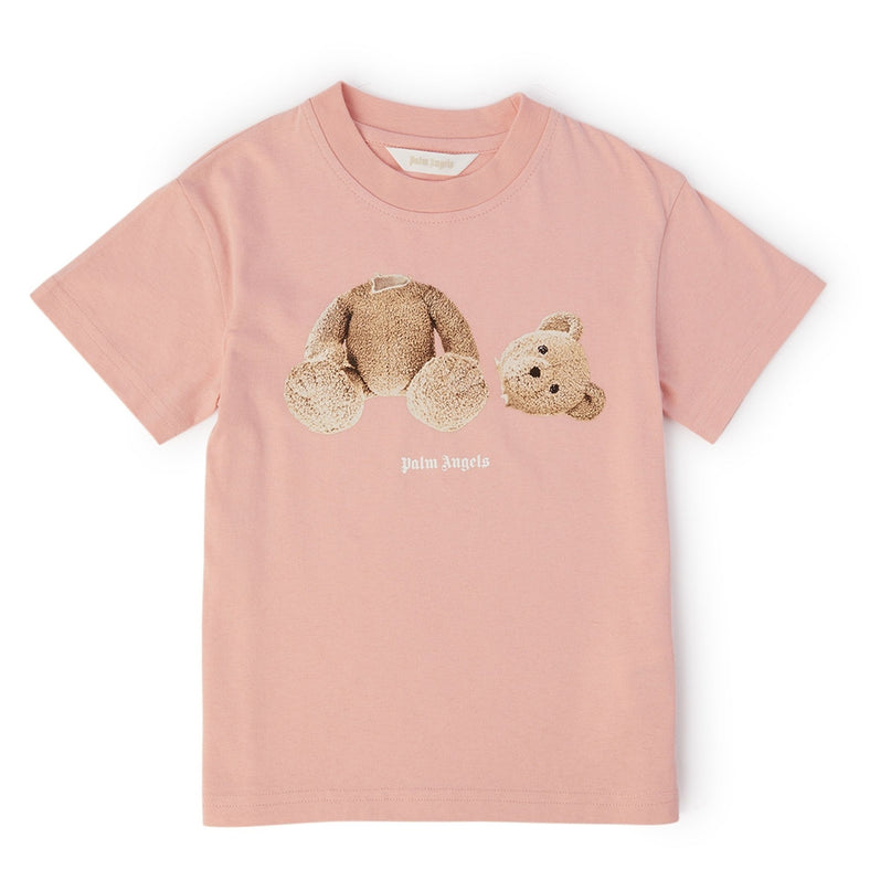 palm-angels-pgaa002c99jer0033060-Pink Bear Logo T-Shirt