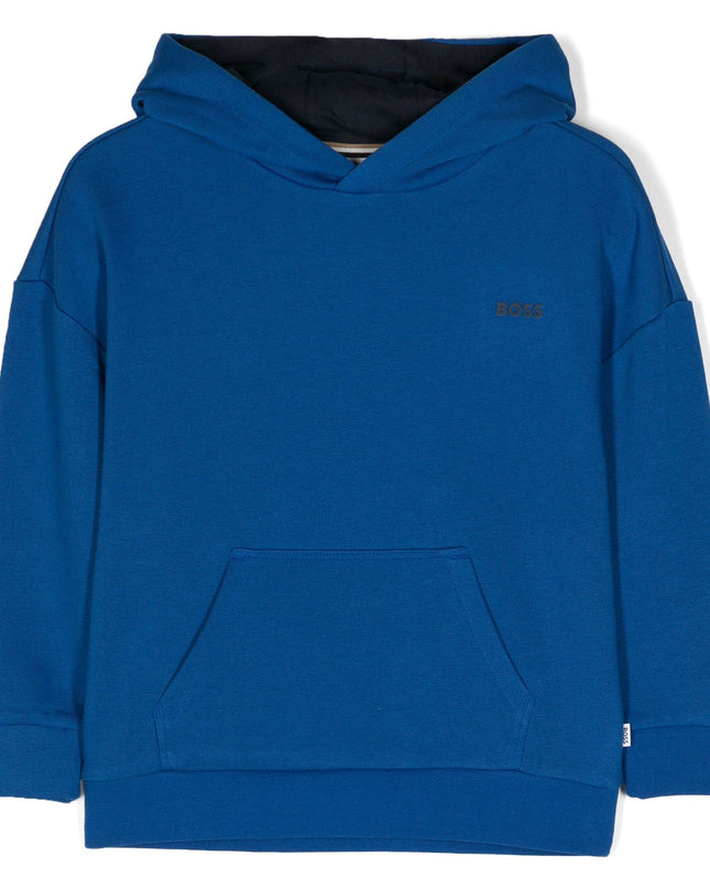 Blue Logo Hoodie