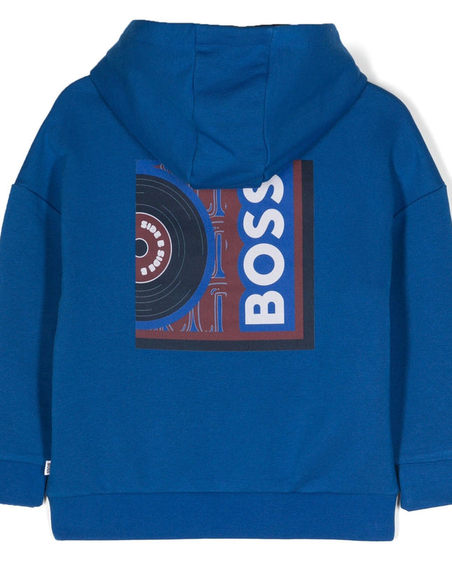 Blue Logo Hoodie