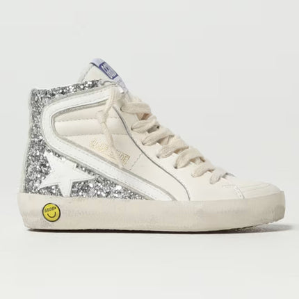 golden-goose-gjf00603-f004876-10268-White & Silver Logo Shoes