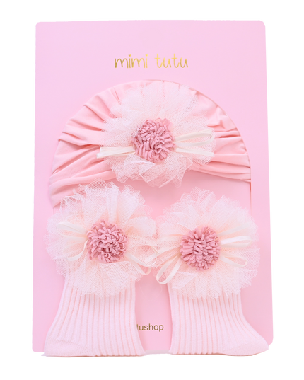 Pink Flower Ivory Petal Gift Set