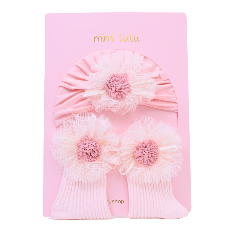 Pink Flower Ivory Petal Gift Set
