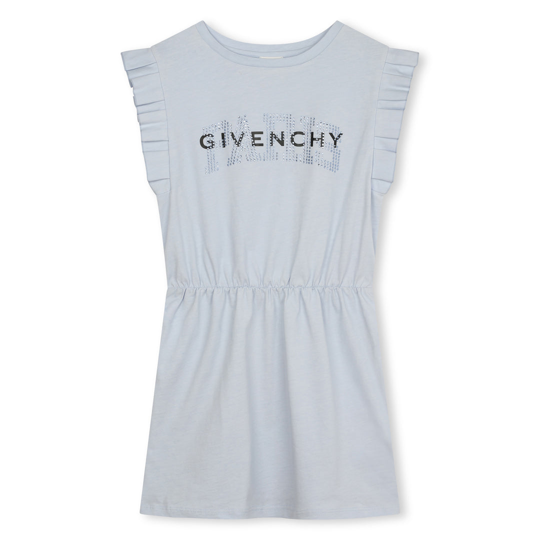 givenchy-h30046-771-kg-Pale Blue Flounced Dress