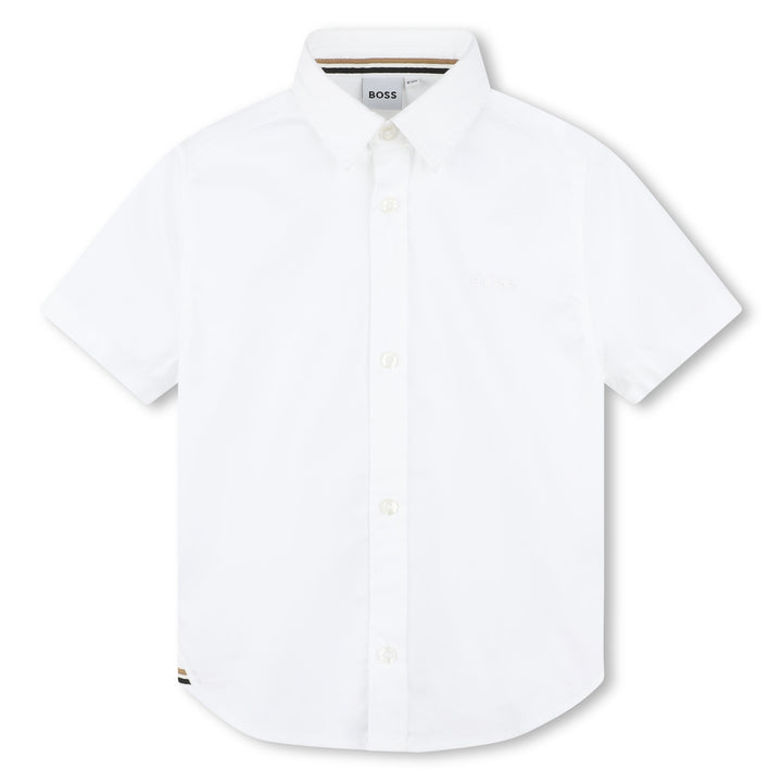boss-j50696-10p-kb-White Short Sleeves Shirt