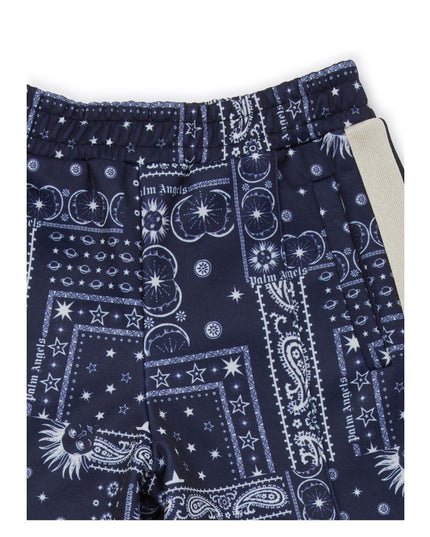 palm-angels-pbcl001s24fab0014603-Blue Viscose Bandana Shorts