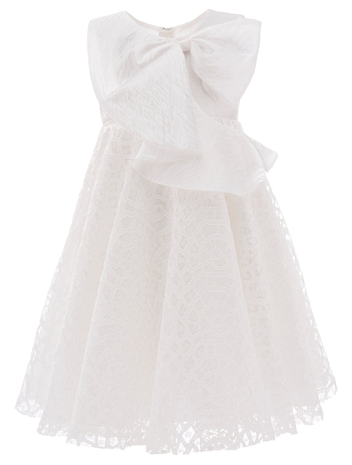 Cream Pamela Embroidered Dress