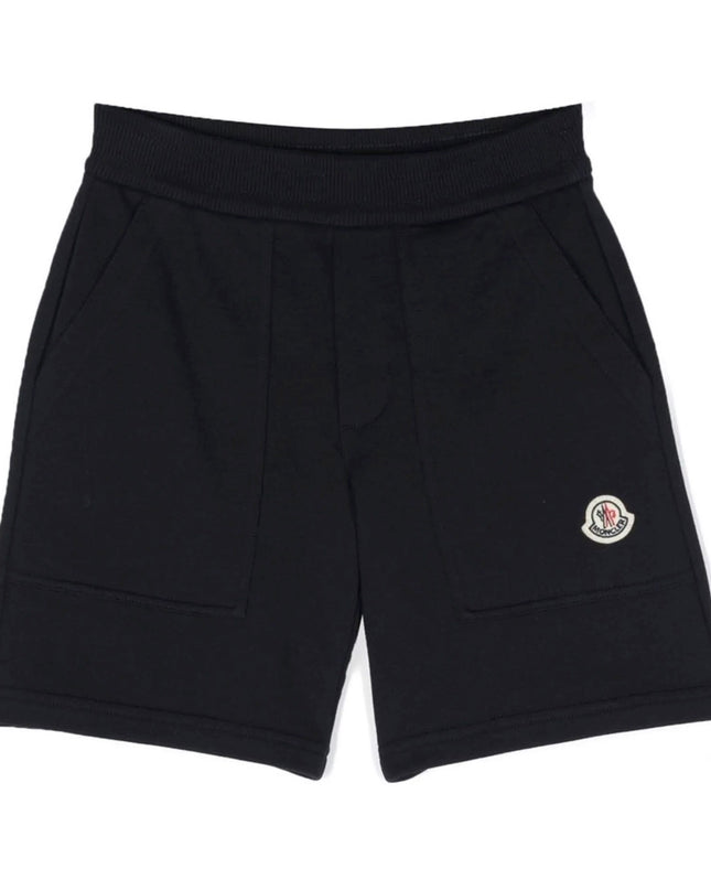 moncler-j1-954-8h000-14-809ag-778-Navy Logo Shorts