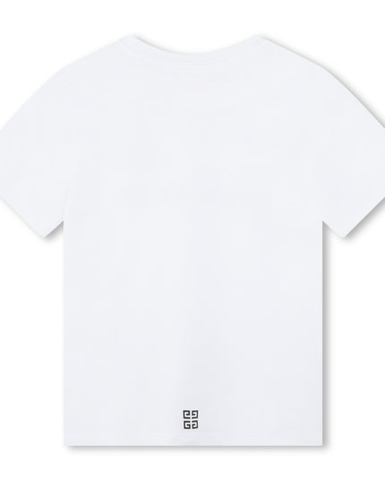givenchy-h30074-10p-kg-White Logo T-Shirt