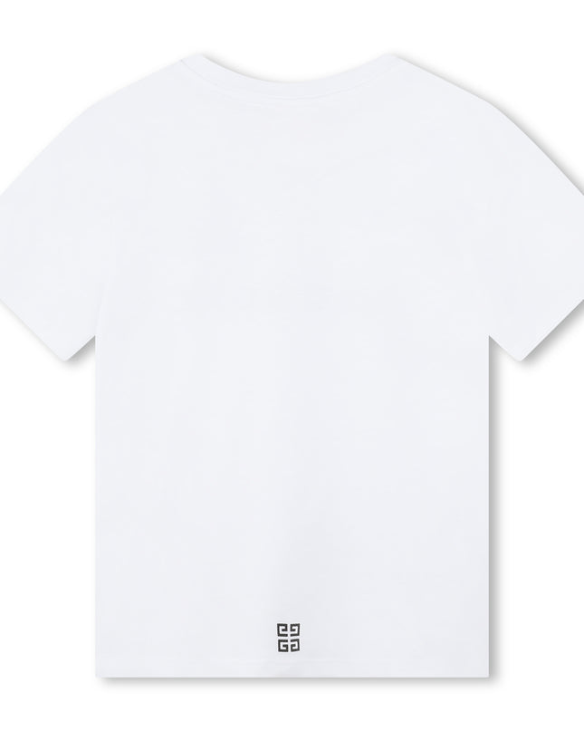 givenchy-h30074-10p-kg-White Logo T-Shirt