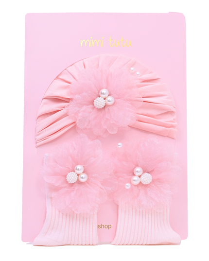 Pink Pearl Flower Gift Set
