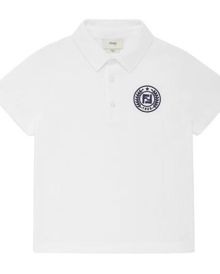 White Logo Polo