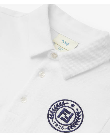 White Logo Polo